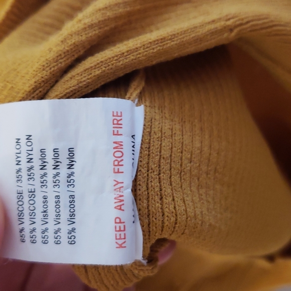 COPY - ShopBop Glamorous Ruffle Front Sweater Mustard - Picture 6 of 6